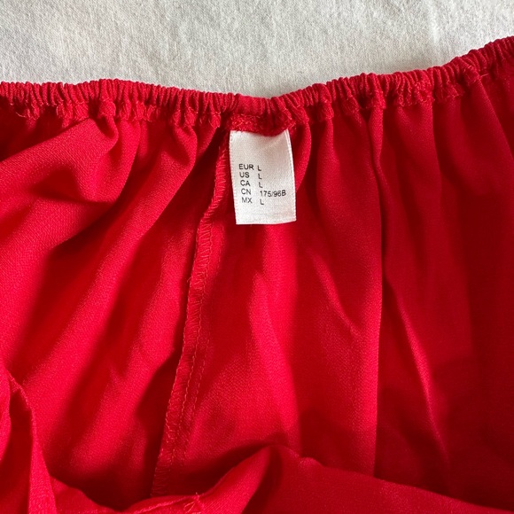 Romwe NWOT Open/Tie Back Red Dress Size Large. - Picture 5 of 5